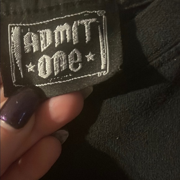 AC/DC Black T-Shirt with Silver Logo - Picture 2 of 4